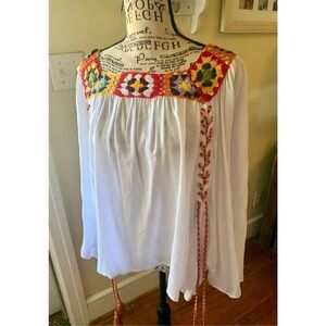 Rocks & Indigo Square Neck Blouse NWT